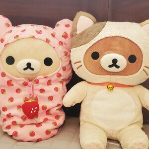 Rilakuma bear plushies 2pc